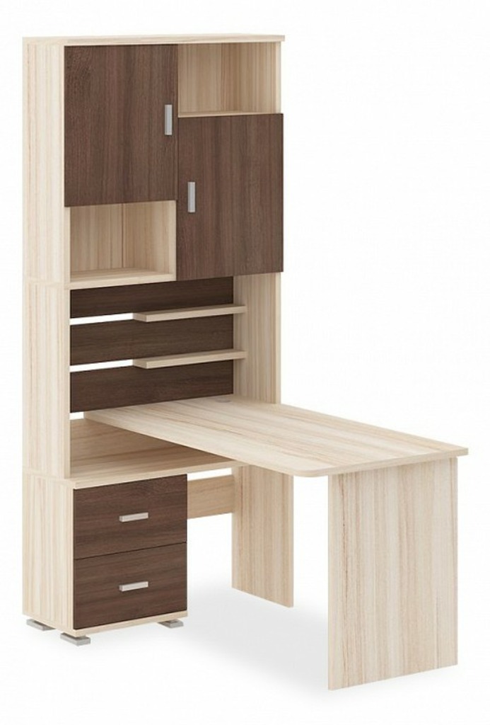 Фото Стол компьютерный Домино СР-720/140 MER_SR-720-140-KSHK-CH-LEV - интернет-магазин МегаТерем в Москве