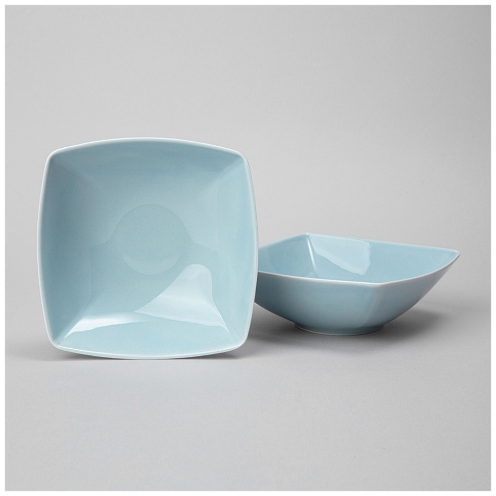 Фото Набор салатников квадратных lefard tint 600мл (светло-голубой) 2 шт. (48-942-1)  - интернет-магазин МегаТерем в Москве