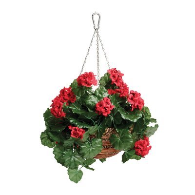 Корзина с цветами подвесная geranium (59577)