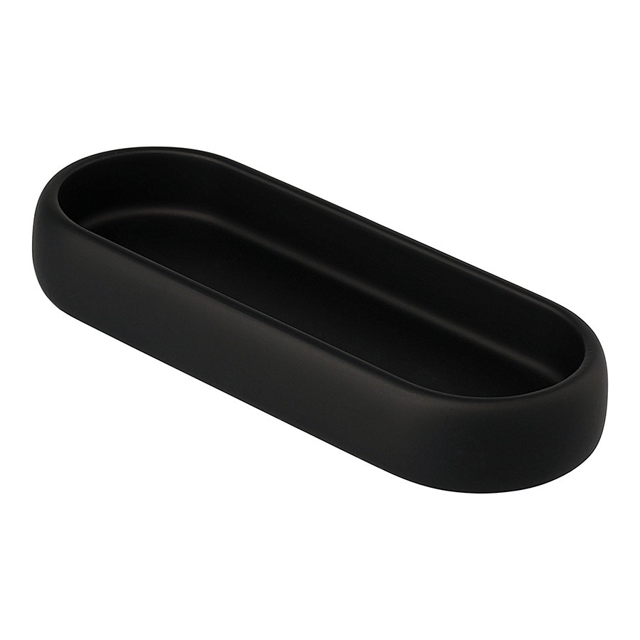 Фото Подставка для ванных принадлежностей slim, черная, малая (78881) - интернет-магазин МегаТерем в Москве