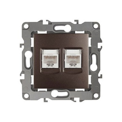 Розетка двойная Ethernet RJ-45 без рамки Эра Эра 12 12-3108-13 ER_B0019355