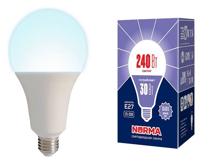 Фото Лампа светодиодная Volpe  E27 30Вт 6500K UL-00005606 UL_UL-00005606 - интернет-магазин МегаТерем в Москве