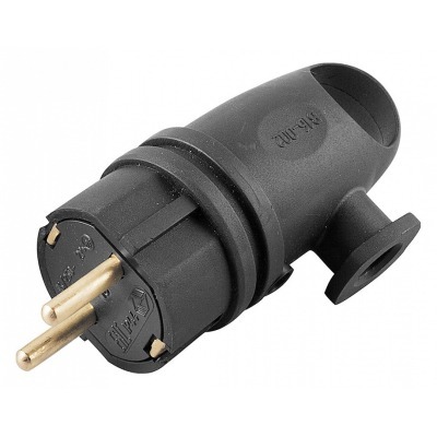 Вилка угловая с заземлением...