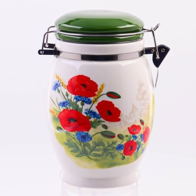 Банка для сыпучих 900мл Цве...