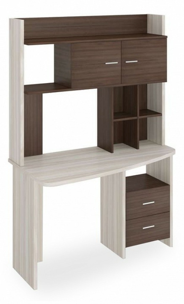 Фото Стол компьютерный Домино Lite СКЛ-Крл120+НКЛХ-120 MER_SKL-Krl120-NKLH-120_KSH_LEV - интернет-магазин МегаТерем в Москве