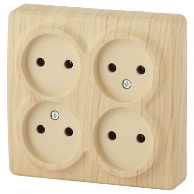 Розетка четверная без зазем...