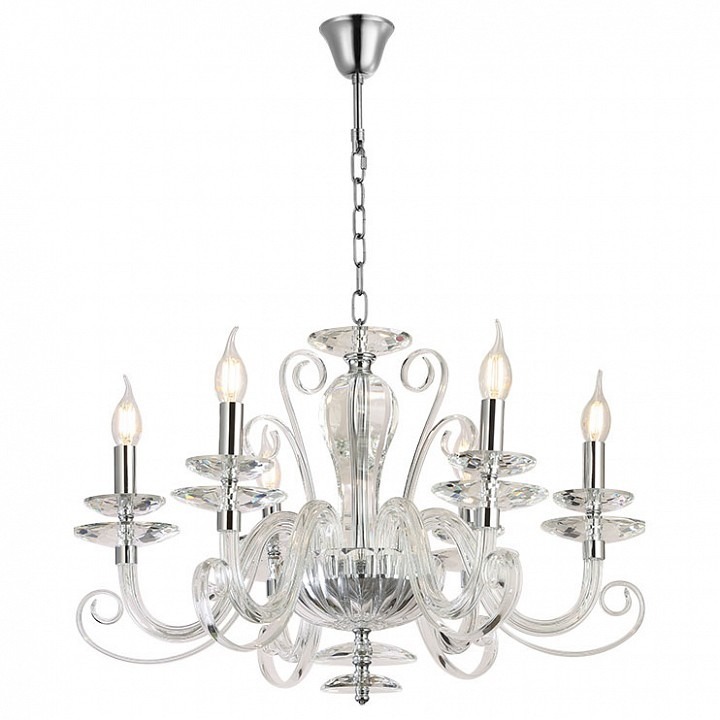 Фото Подвесная люстра Newport ANNABELLE 8576/C chrome NWP_M0070811 - интернет-магазин МегаТерем в Москве