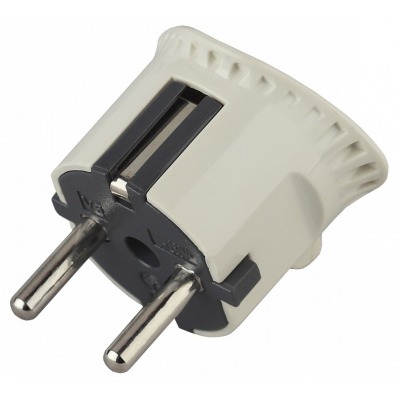 Вилка прямая с заземлением Эра  V5 ER_B0019192