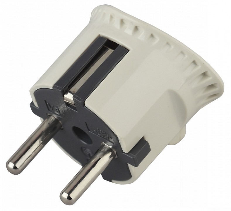 Фото Вилка прямая с заземлением Эра  V5 ER_B0019192 - интернет-магазин МегаТерем в Москве