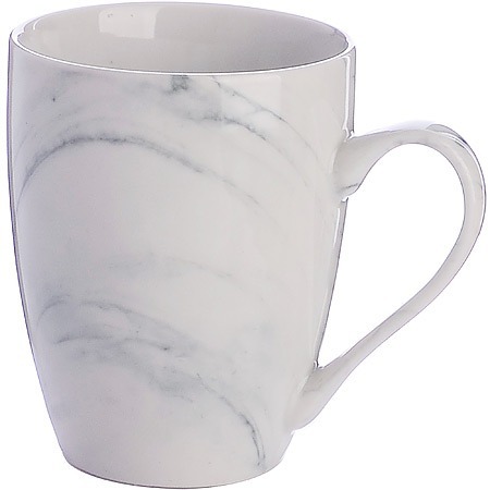 Фото Кружка 340 мл Белый мрамор Gray LORAINE (9-31236-3) - интернет-магазин МегаТерем в Москве