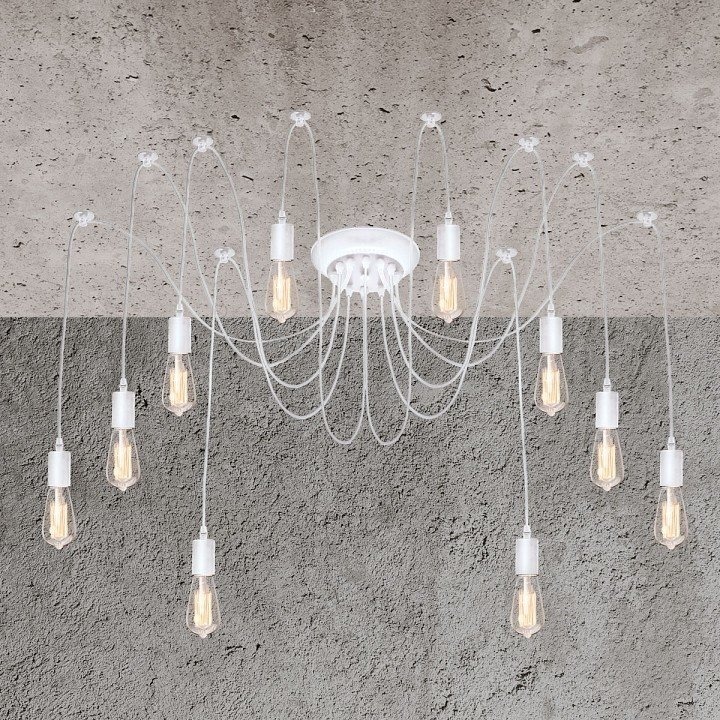 Фото Подвесная люстра Loft it Spider LOFT1162W/10 LF_LOFT1162W_10 - интернет-магазин МегаТерем в Москве