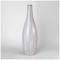 Ваза керамическая 15*15*46,5 см  цвет: серый Lefard (374-165)