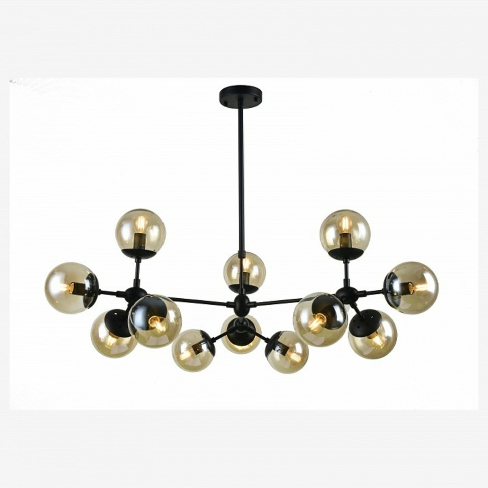Фото Люстра на штанге Arte Lamp Bolla A1664SP-12BK AR_A1664SP-12BK - интернет-магазин МегаТерем в Москве
