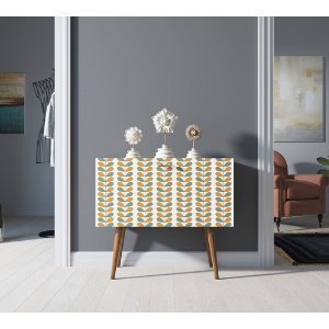 Фото Комод на высоких ножках Berber малый принт 23 арт BB13/Print_23-ET - интернет-магазин МегаТерем в Москве