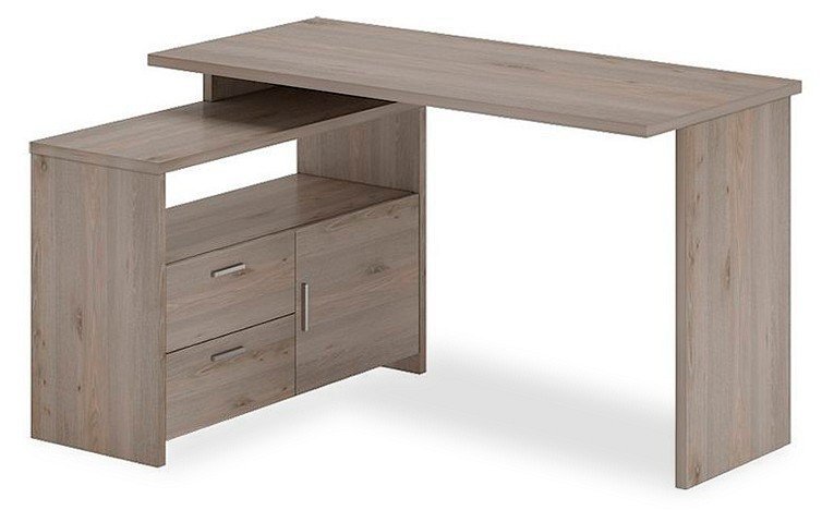 Фото Стол письменный Домино Lite СКЛ-ПРЯМ130+ТБЛ MER_SKL-PRYAM130-TBL_N - интернет-магазин МегаТерем в Москве