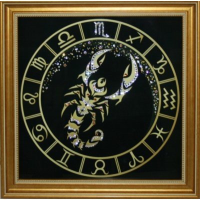 Картина Скорпион Золото с к...