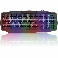 Клавиатура проводная Defender Ultra HB-330L USB 104 клавиши с подсветкой черная 513415 (89902)