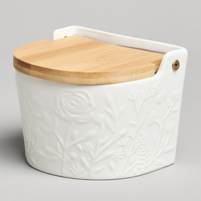 Банка для соли с дер.крышко...