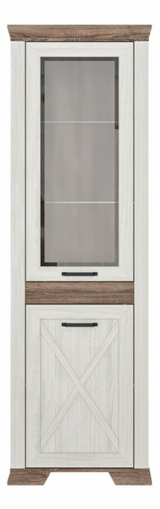 Фото Шкаф-витрина Marselle REG1W1DL BRW_70004459 - интернет-магазин МегаТерем в Москве