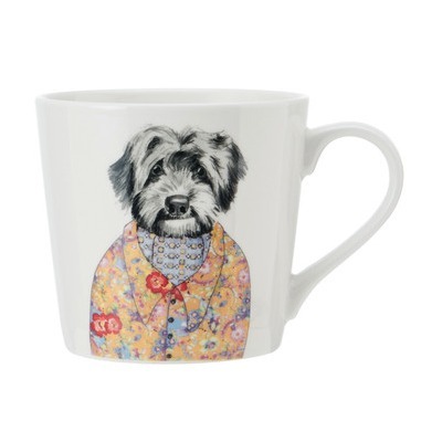 Кружка фарфоровая  Mikasa Tipperleyhill с принтом собаки 380 мл MKTIPPMUGCPOO