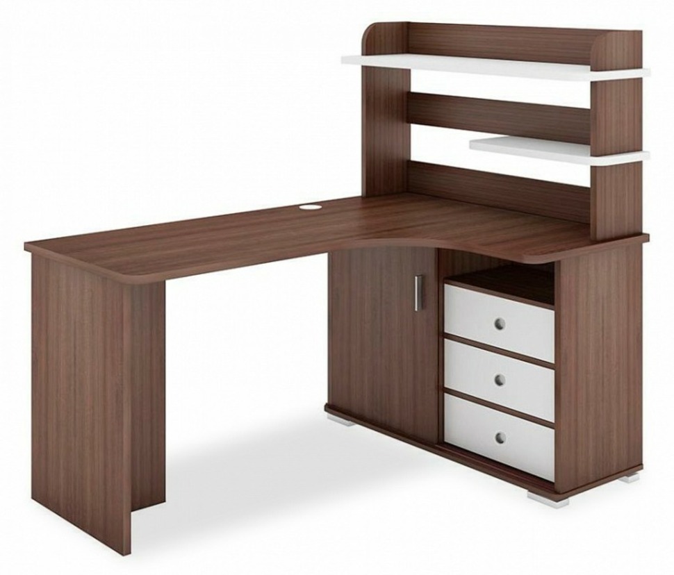 Фото Стол компьютерный Домино СР-165 MER_SR-165-SHBESH-CH-PRAV-NOVYJ - интернет-магазин МегаТерем в Москве