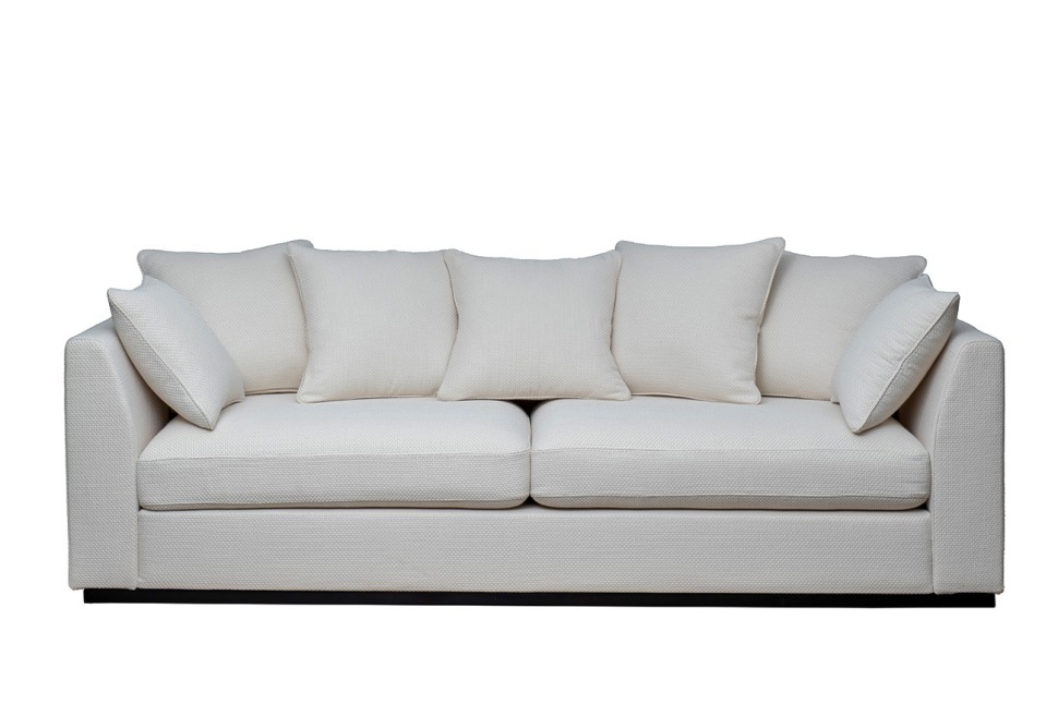 Фото Диван Roberto трехместный, рогожка кремовый BOTEGA SVBEG 250*100*90см (TT-00014531) - интернет-магазин МегаТерем в Москве