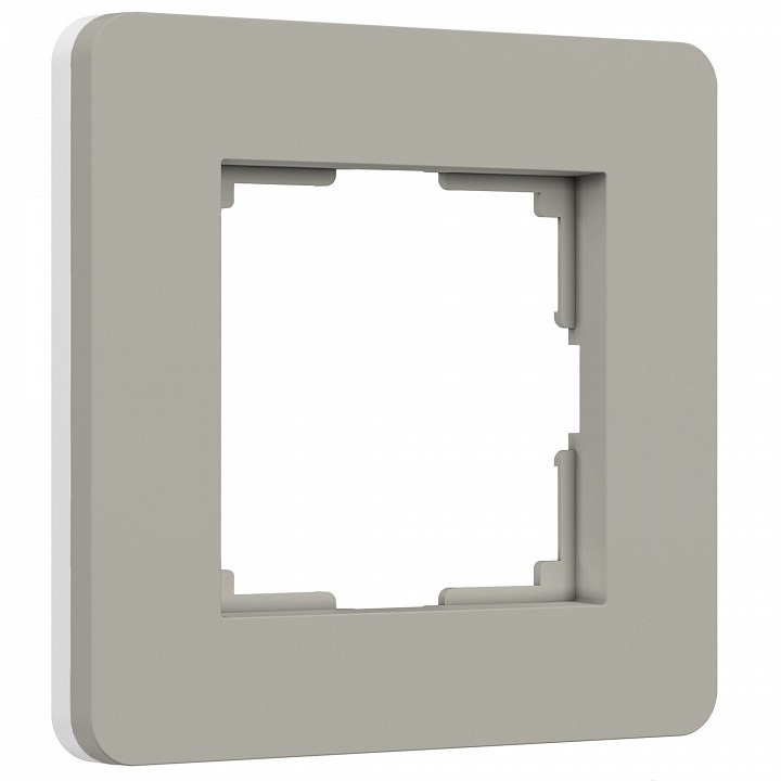 Фото Рамка на 1 пост Werkel Split (дымчатый/белый, soft-touch) W0013067 WRK_a067259 - интернет-магазин МегаТерем в Москве