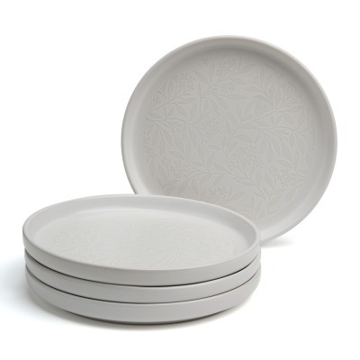 Набор тарелок закусочных bronco "choice white" 20,5 см 4шт (191-357-1) 