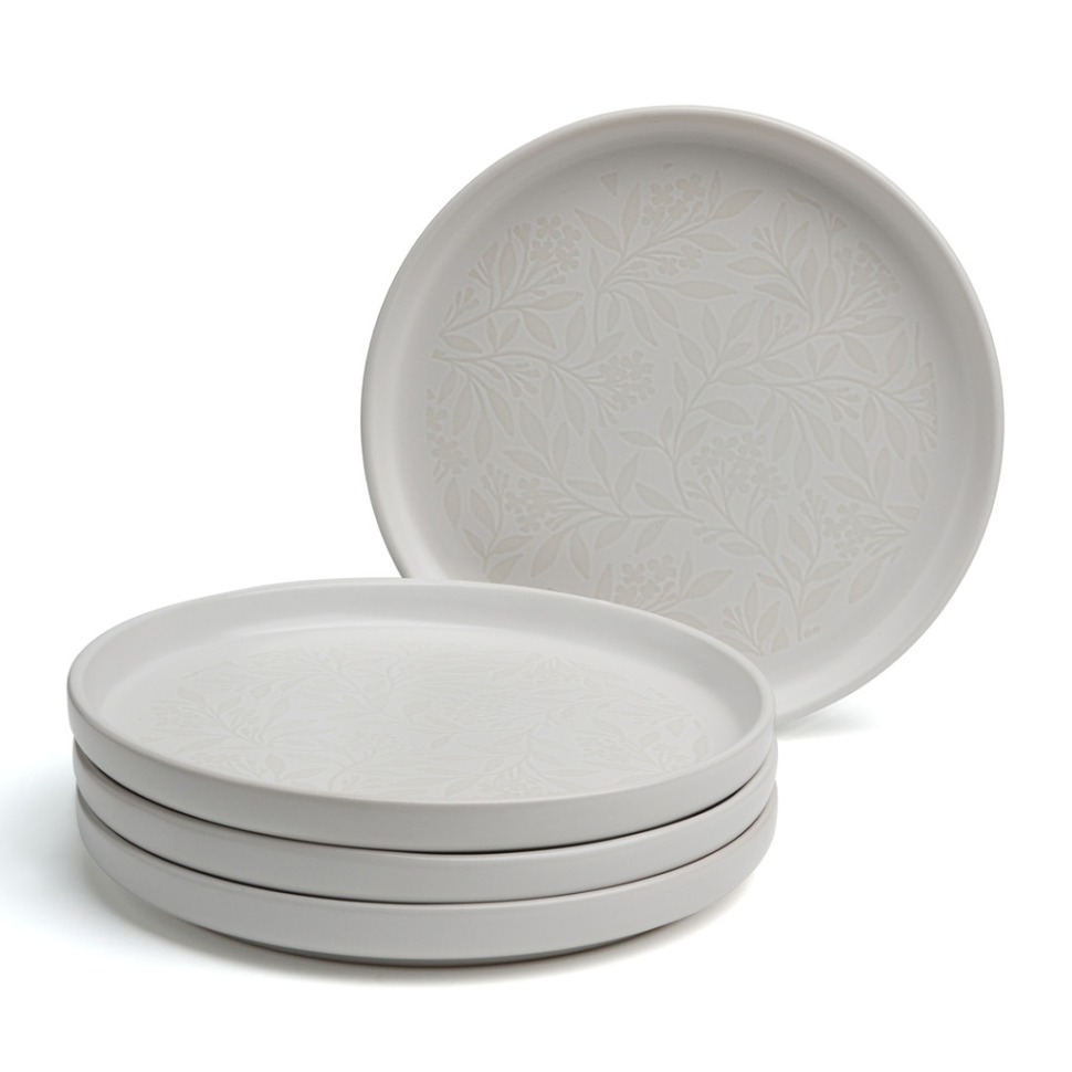 Фото Набор тарелок закусочных bronco choice white 20,5 см 4шт (191-357-1)  - интернет-магазин МегаТерем в Москве