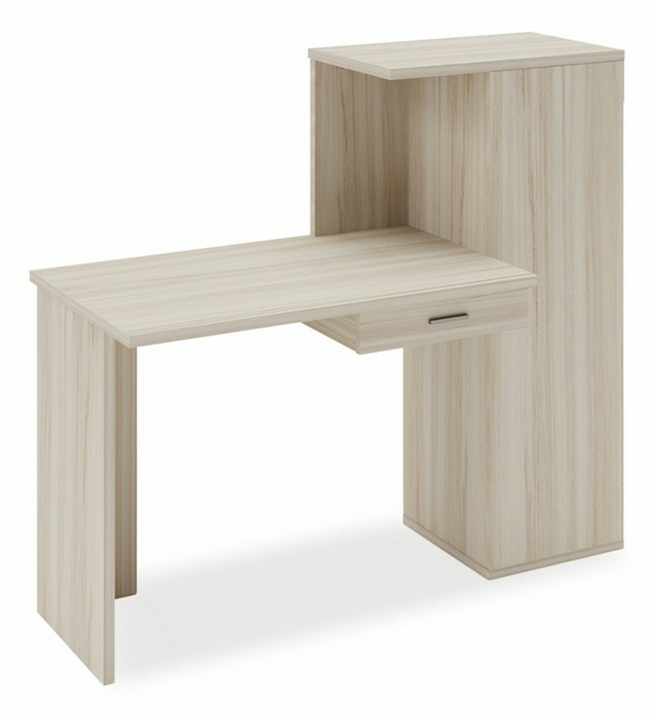 Фото Стол письменный Домино Lite СКЛ-ПРЯМ100+ШК MER_SKL-PRYAM100-SHK-K - интернет-магазин МегаТерем в Москве