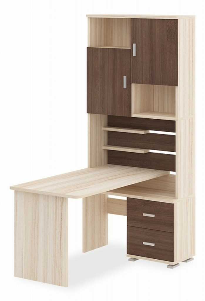 Фото Стол компьютерный Домино СР-720/140 MER_SR-720-140-KSHK-CH-PRAV - интернет-магазин МегаТерем в Москве