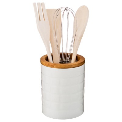 Набор кухонных приборов lefard "native" 4 пр., подставка 10*13 см (587-111) 