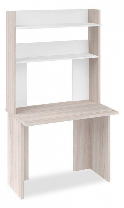 Фото Стол компьютерный Домино Lite СКЛ-Прям100(без тумбы)+НКЛХ-100 КБЕ MER_SKL-Pryam100_bez_tumby_NKLH-100_KBE - интернет-магазин МегаТерем в Москве