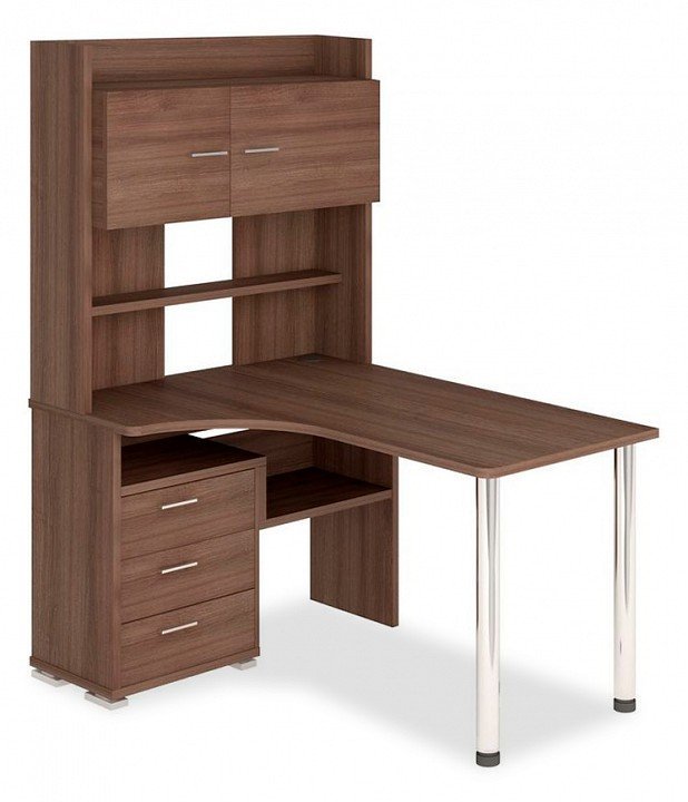 Фото Стол компьютерный Домино СР-133-150 Ш-Ч-ЛЕВ MER_SR-133-150_SH-CH-LEV - интернет-магазин МегаТерем в Москве