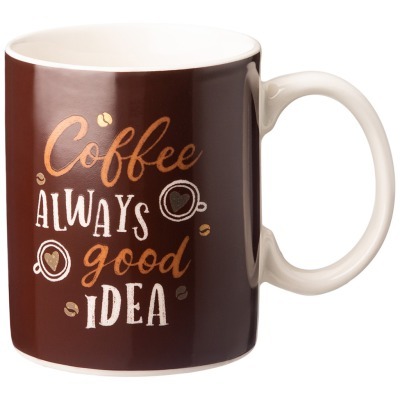 Кружка "кофе" коричневая 340 мл Lefard (756-405)