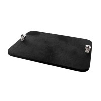 Поднос D238, воловья шкура, сталь, Black Nickel, ROOMERS FURNITURE
