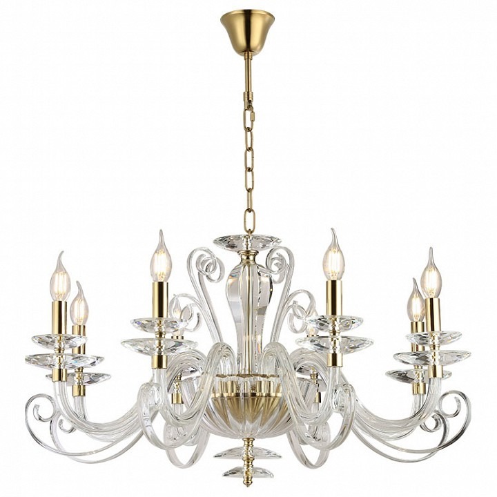 Фото Подвесная люстра Newport ANNABELLE 8578/C gold polished NWP_M0070812 - интернет-магазин МегаТерем в Москве