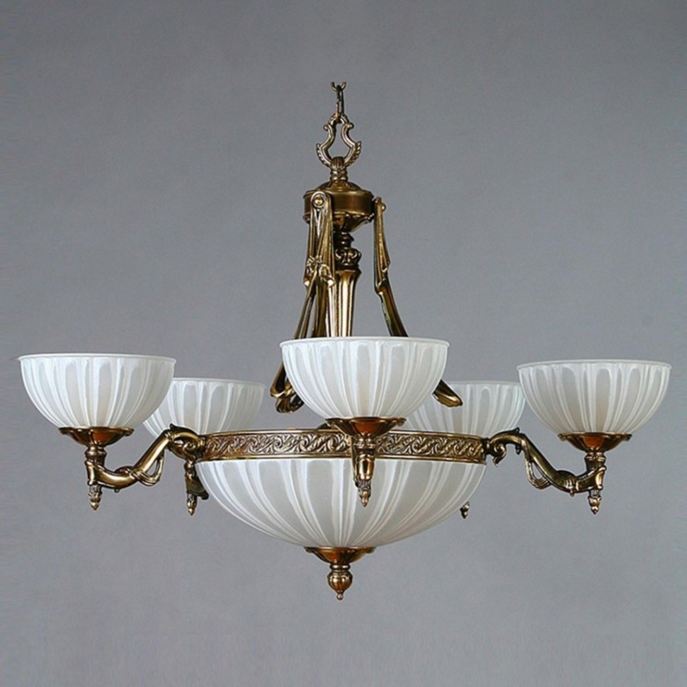 Фото Подвесная люстра Ambiente by Brizzi Navarra 02228/5 PB BA_02228_5_pb - интернет-магазин МегаТерем в Москве