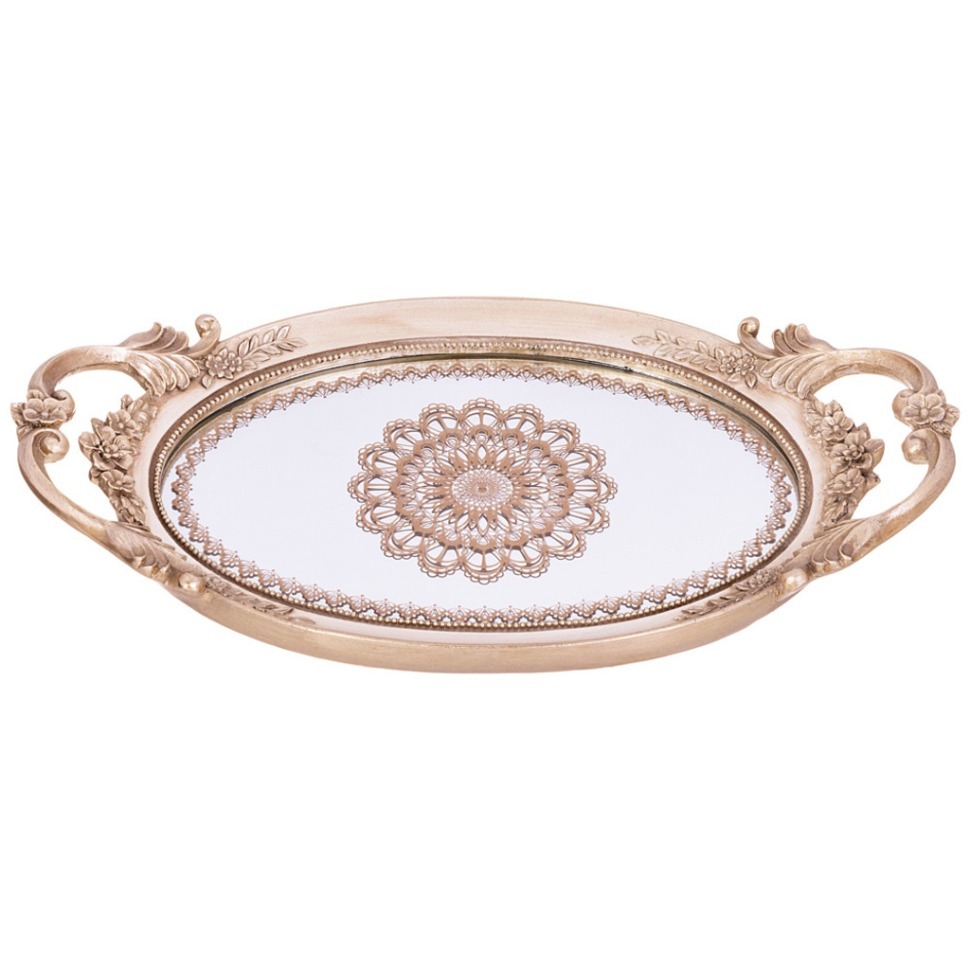 Фото Поднос декоративный  43.3*24*5.3cm Lefard (504-423) - интернет-магазин МегаТерем в Москве