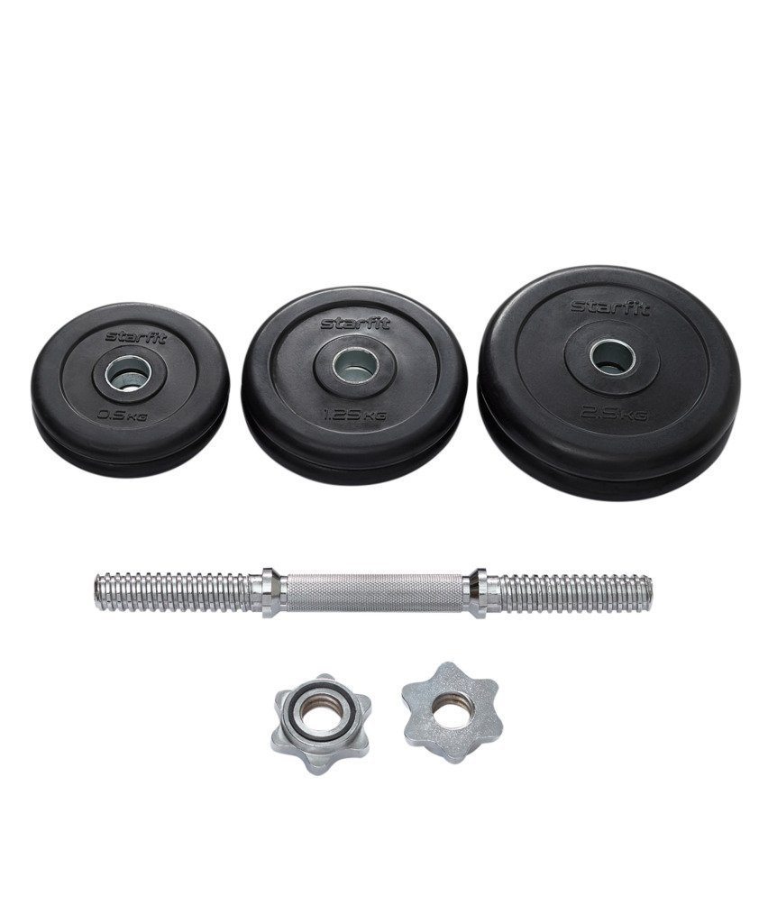 Фото Гантель разборная обрезиненная в коробке STARFIT DB-716, 10 кг (2107580) - интернет-магазин МегаТерем в Москве