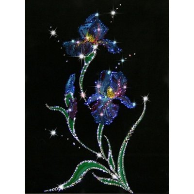 Картина Ирисы с кристаллами...