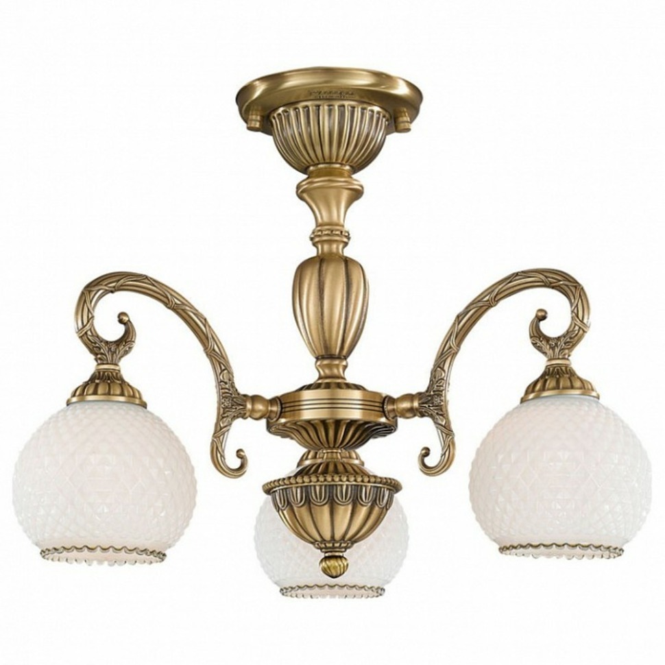 Фото Люстра на штанге Reccagni Angelo 8400 PL 8420/3 RA_PL_8420_3 - интернет-магазин МегаТерем в Москве