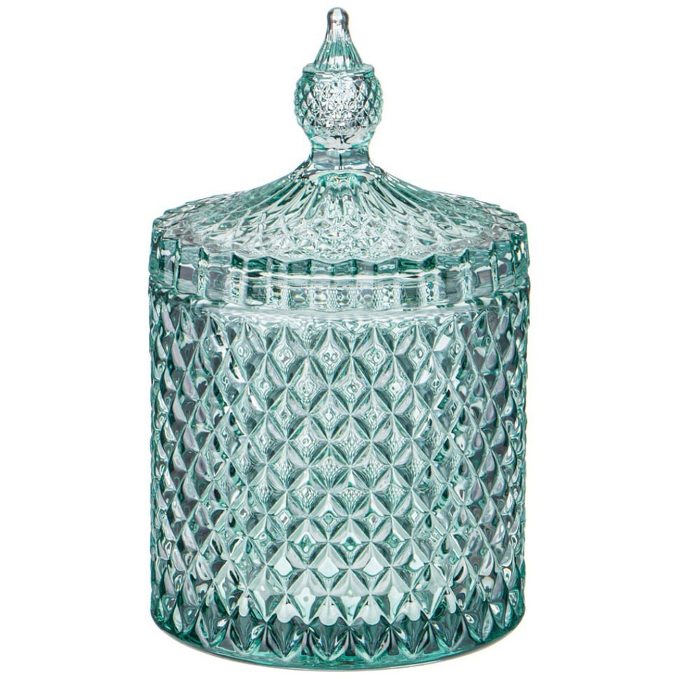 Фото Емкость для хранения diamant mint 10,5*10,5*17см Lefard (355-311) - интернет-магазин МегаТерем в Москве