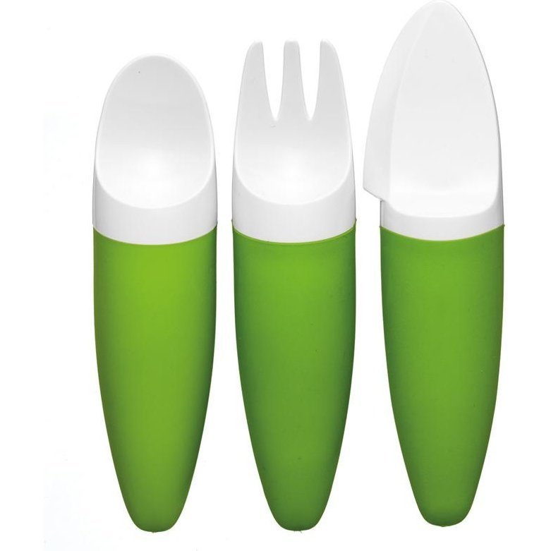 Фото Набор столовых приборов детский зелёный (54599) - интернет-магазин МегаТерем в Москве