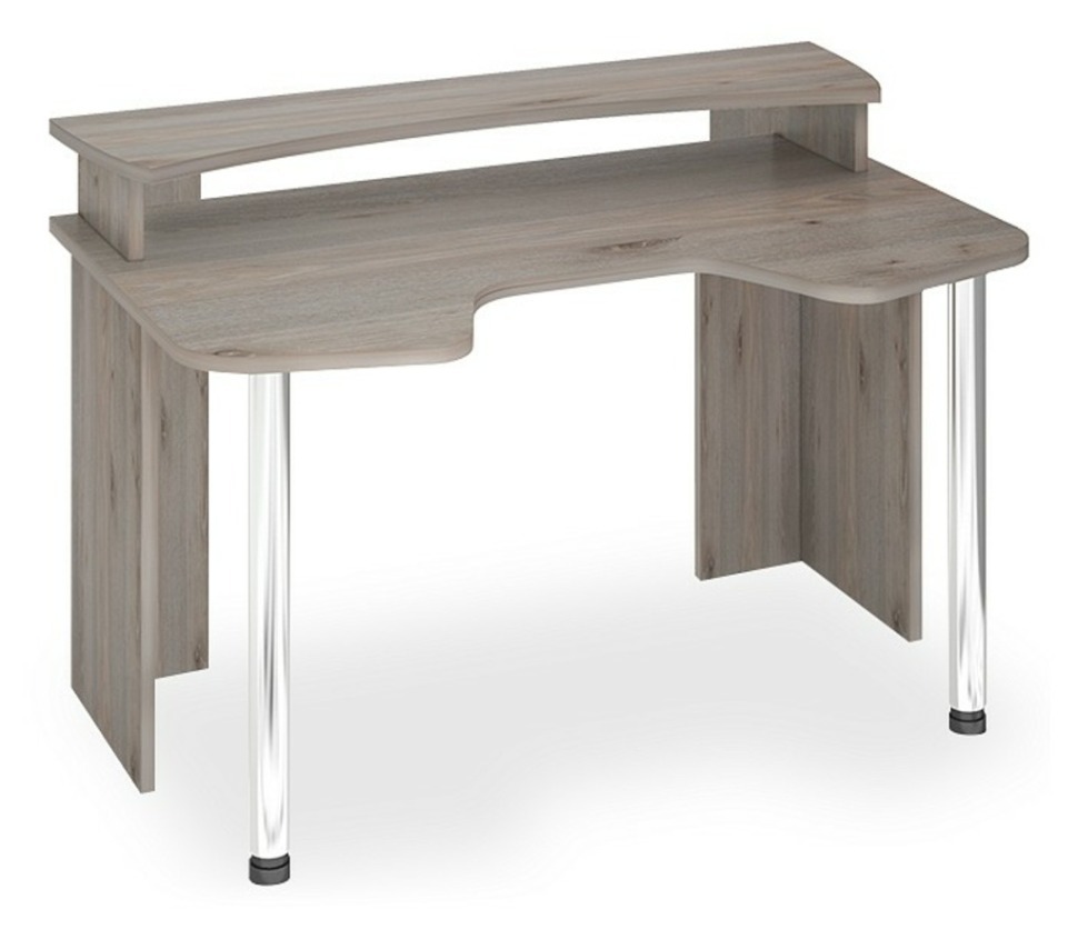 Фото Стол компьютерный Домино Лайт СКЛ-Игр140+НКИЛ140 MER_SKL-Igr140_NKIL140_N - интернет-магазин МегаТерем в Москве