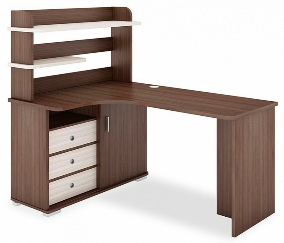 Фото Стол компьютерный Домино СР-165 MER_SR-165-SHKSH-CH-LEV-NOVYJ - интернет-магазин МегаТерем в Москве