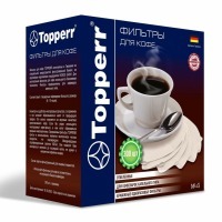Фильтр TOPPERR №4 для кофеварок бумажный отбеленный 300 штук 3048 456423 (94170)