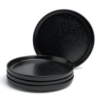 Набор тарелок закусочных bronco "choice black" 20,5 см 4шт (191-358-1) 