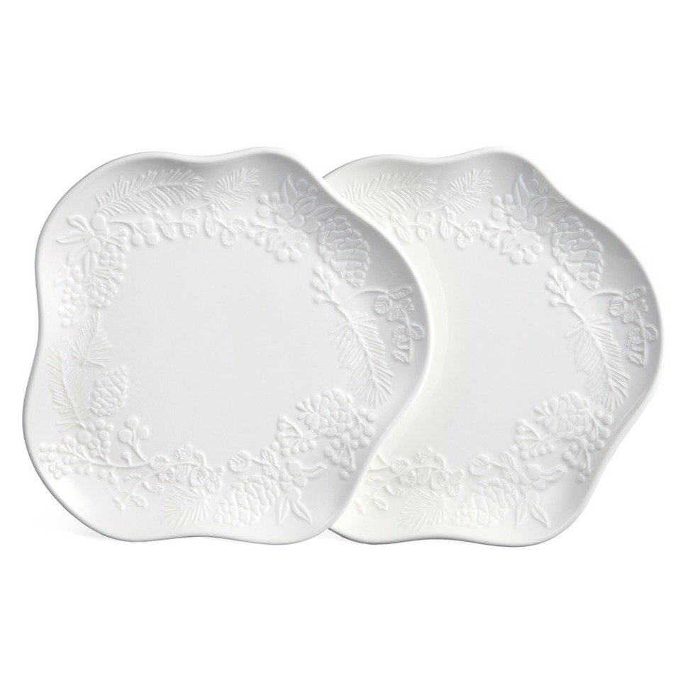 Фото Набор фигурных тарелок закусочных lefard celebration 2 шт. 20,5*2 см (171-356)  - интернет-магазин МегаТерем в Москве