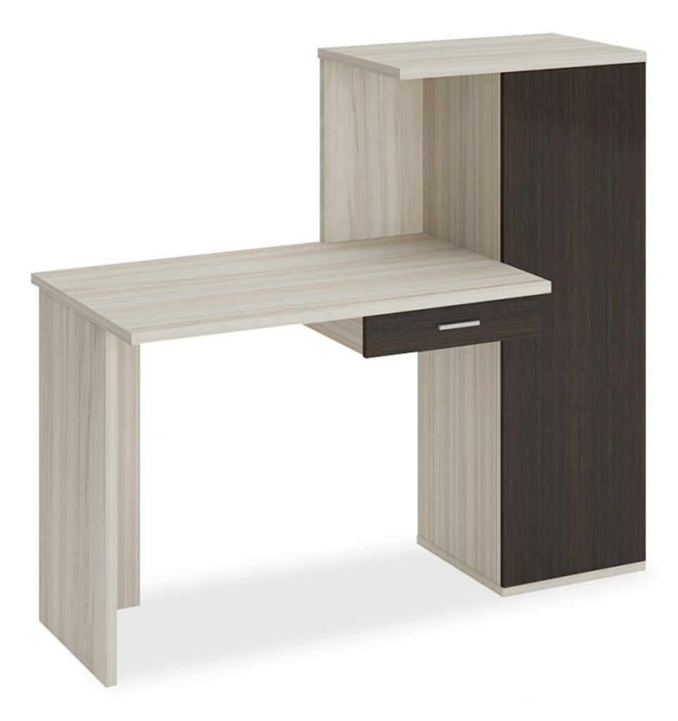 Фото Стол письменный Домино Lite СКЛ-ПРЯМ100+ШК MER_SKL-PRYAM100-SHK-KV - интернет-магазин МегаТерем в Москве